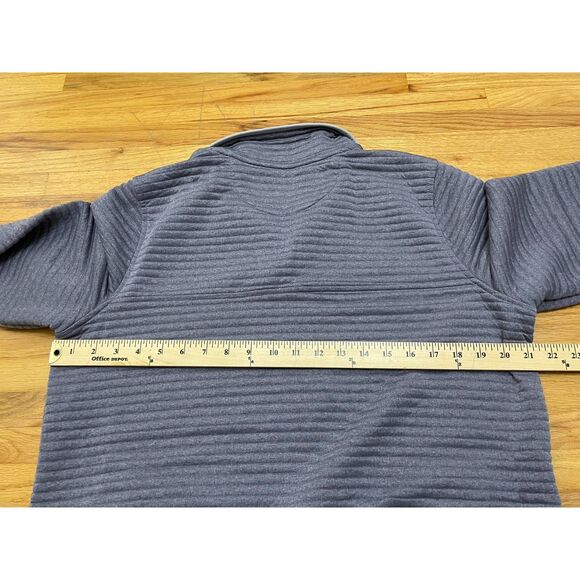 L.L. Bean Airlight Women's L Purple Pullover Polyester Sweatshirt Knit Snap - Picture 7 of 8